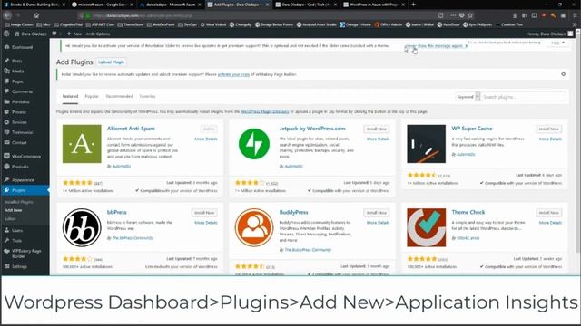 Configure Application Insights for Wordpress Websites смотреть онлайн