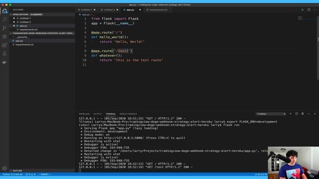 TradingView Strategy Alert Webhooks with Binance API, Heroku, Python, and Flask смотреть онлайн