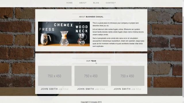Business Casual - Free Bootstrap Theme Preview смотреть онлайн