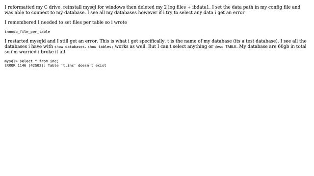 DevOps & SysAdmins: MySQL cant find my table? (2 Solutions!!) смотреть онлайн