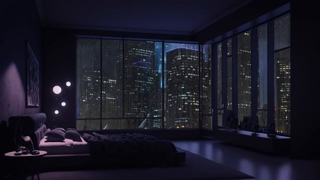 10 Hours ?Quiet Peaceful Rainy Night In NY City - Rain Sounds For Sleep , Stress Relief- ASMR
