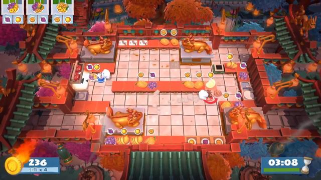 Overcooked!2 - DLC Chinese New Year - 1-1 - DUO - 4 star смотреть онлайн