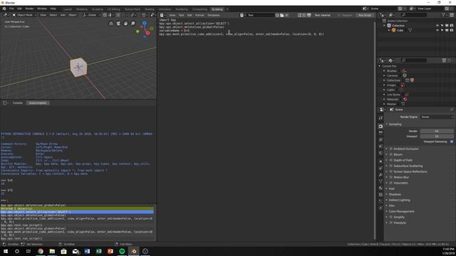 Blender 2.8 Using Math Operators In Python Scripting смотреть онлайн