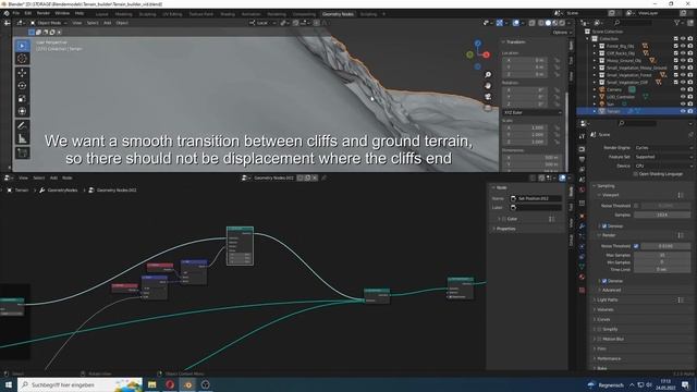 Blender Geometry Nodes - Procedural Terrain (Landscape) смотреть онлайн