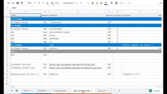 Binance API explorer tool in sheets - Add your own commands / API request queries | Rex JSON смотреть онлайн