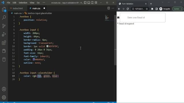 Simple form Validation Animation using HTML5 and CSS3 смотреть онлайн