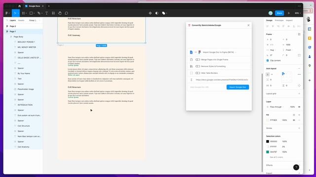 Figma Tutorial: Import Google Docs to Figma with one click смотреть онлайн