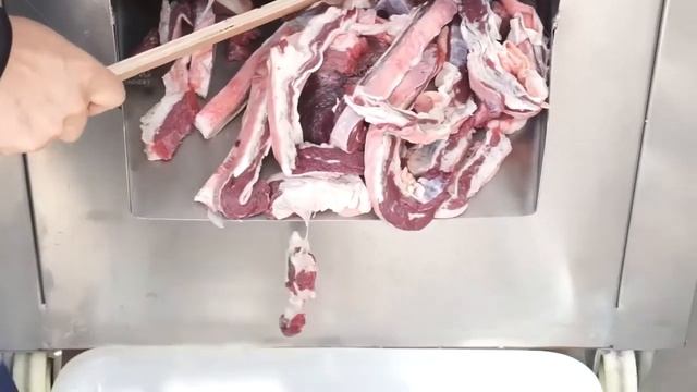 QW 21 Машина для нарезки свежего мяса смотреть онлайн
