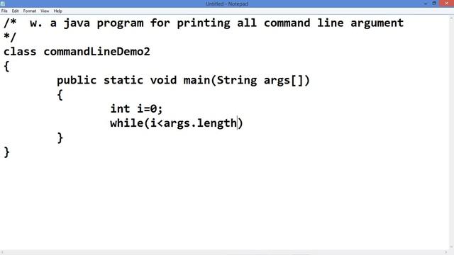 Command Line Argument in java Theory with practical implementation смотреть онлайн