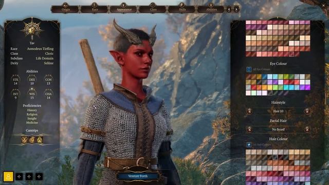 Baldur's Gate 3 - Female Tiefling Character Creation смотреть онлайн