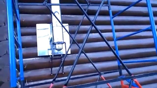 Дымоход по наружной стене.80 см вынос.Деревянный дом.Сруб. Узел прохода УПП.Крепление .печь камин смотреть онлайн