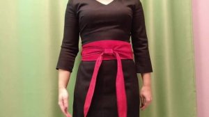 Как завязать замшевый пояс кушак.