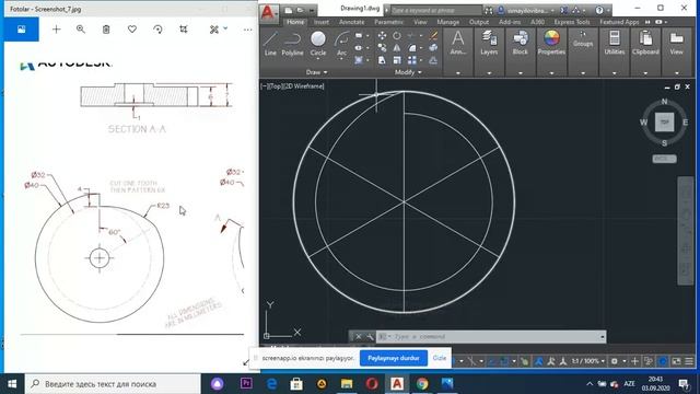 AutoCAD- Ratchet Wheel (Cır-cır Çarx) 2020 смотреть онлайн