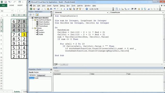 Excel Sudoku Generator (Part 3/3) смотреть онлайн
