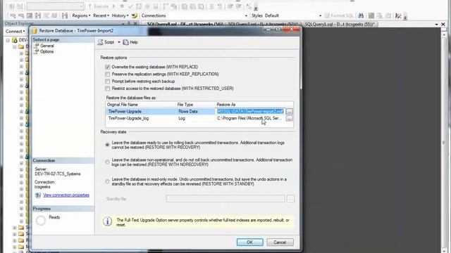 SQL: How to Restore a Database смотреть онлайн