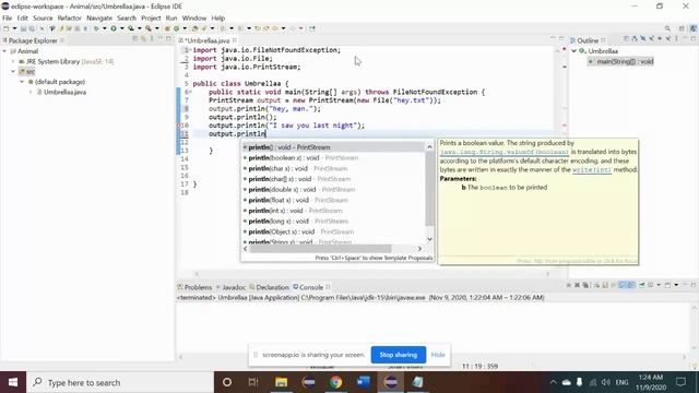 Java tutorial 23 - PrintStream смотреть онлайн