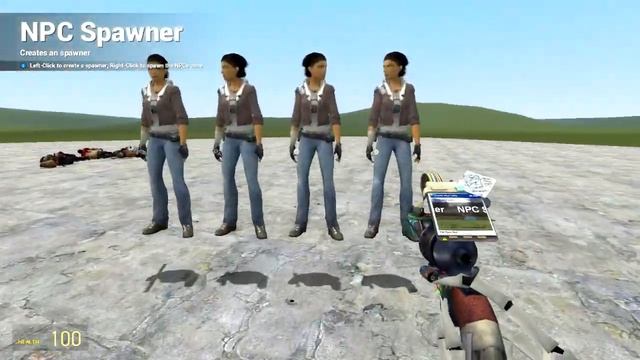 СПАВНЕР NPC, 10000 ХП NPC, КАК УБРАТЬ ПОДСКАЗКИ ► Garry`s mod смотреть онлайн