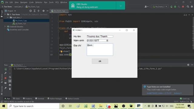 [PyQt5 for Python] - 01. Tạo form đầu tiên trên Qt5 смотреть онлайн