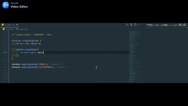 Single digit - CODEWARS - 7Kyu - (JavaScript) смотреть онлайн