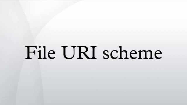 File URI scheme смотреть онлайн