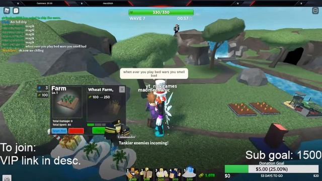 Grinding Mega mode with you!! VIP link in desc.! Roblox TDS Live! смотреть онлайн