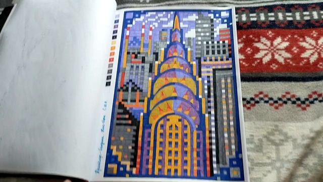 Законченная раскраска Цветовой квест Города смотреть онлайн