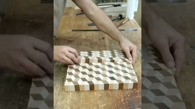 Торцевая разделочная доска с эффектом 3D смотреть онлайн