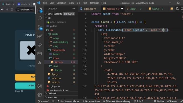 React.js | Tic Tac Toe (XO) Game بناء لعبة | part 1/2 смотреть онлайн