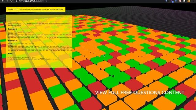 cyberleet : a three.js / react app, visualize leetcode questions in a cyberpunk style смотреть онлайн