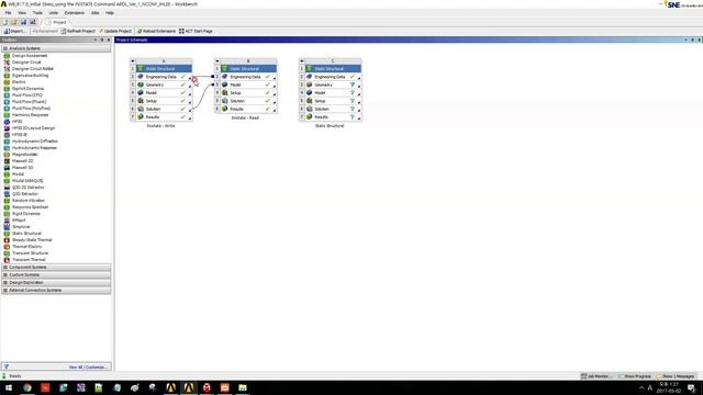 WB R17 0 Initial Stress using the INISTATE Command APDL Ver 1 NCONF JHLEE смотреть онлайн