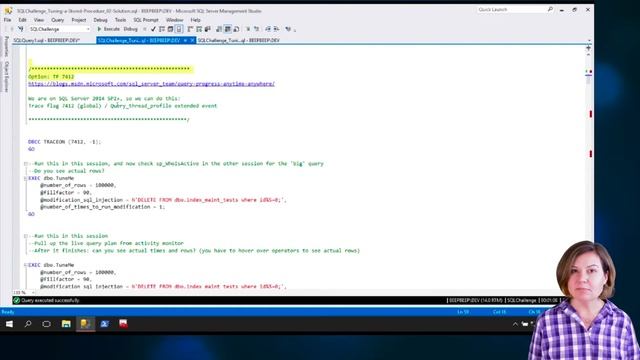 Course: Tuning a Stored Procedure - Trace Flag 7412 and Live Query Plans смотреть онлайн