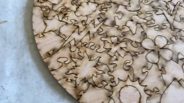 GlowForge Laser Cut Jigsaw Puzzle Using Waterslide Decals On Wood