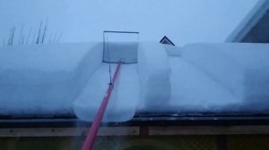 Очистка крыши от снега. Снегорез. скребок