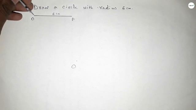 How To Draw A Circle Of Radius 6 Cm Using Compass. Shsirclasses.