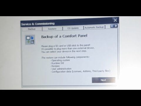 Тачпанель TP1500 Comfort - сохранение и восстановление на SD карту или флешку - backup , restor смотреть онлайн