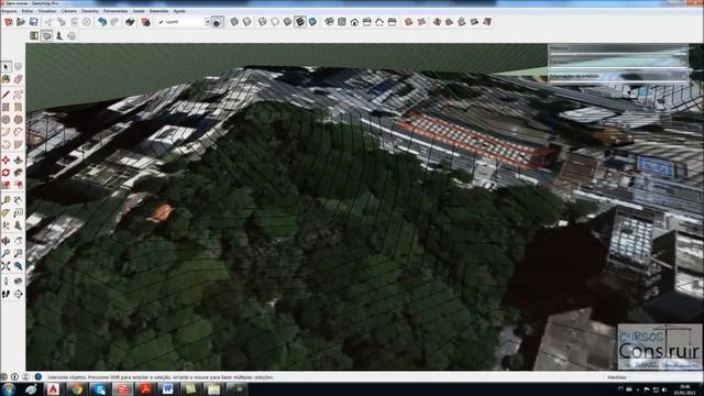 SketchUp 2015: Criação de curvas de níveis com imagem do Google Earth e exportação para o AutoCAD смотреть онлайн