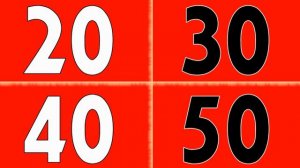 Числительные от 20 до 50 на французском языке