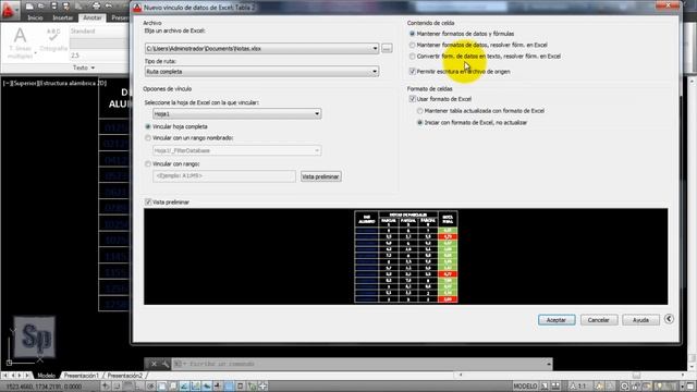 Autocad - Importar tablas de Excel a Autocad, copiar hojas de cálculo con fórmulas. Tutorial HD смотреть онлайн