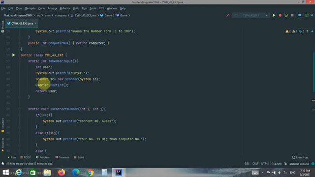 Guess The Number Game In Java | Java Mini Project | Hindi
