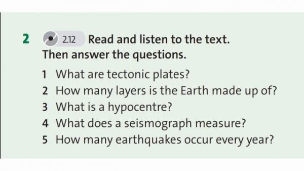 English Plus 7. Module 4. CLIL Natural science: Natural disasters. Ex 2 p 60