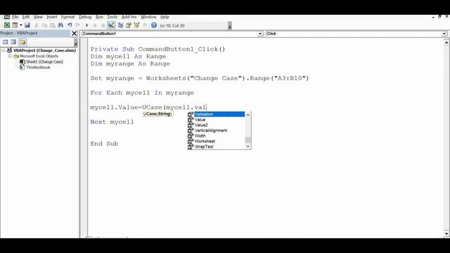 VBA to Change Text to Uppercase, Lowercase or Propercase - Excel VBA Example смотреть онлайн