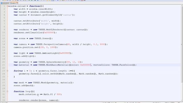 WebGL Three.js Урок 3. Работа со сценой, requestAnimationFrame, DAT GUI. смотреть онлайн