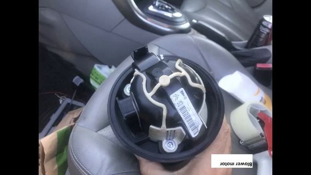 Peugeot 308 blower fan removal and resistor removal смотреть онлайн