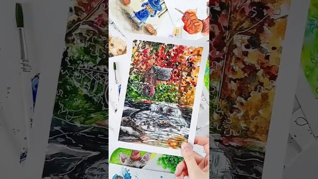 #drawing #watercolor #art смотреть онлайн