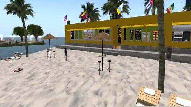 Kiosko T5 de las Teresitas 3D en Second Life - Radio Reggaeton 24h / Chat de Voz смотреть онлайн