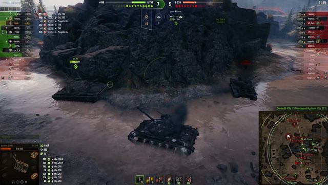 Object 140 Game tactics on the map Tundra - World of Tanks (WoT) смотреть онлайн