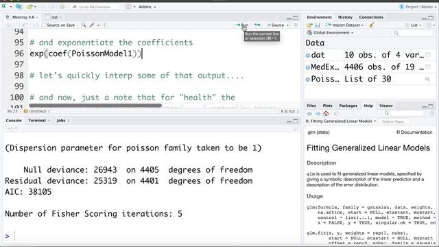 9.8 Poisson Regression in R: Fitting a Model To Count Data in R смотреть онлайн