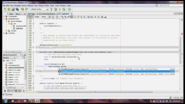 Oracl & Java Prg2 - Login program in JAVA with ORACLE database смотреть онлайн