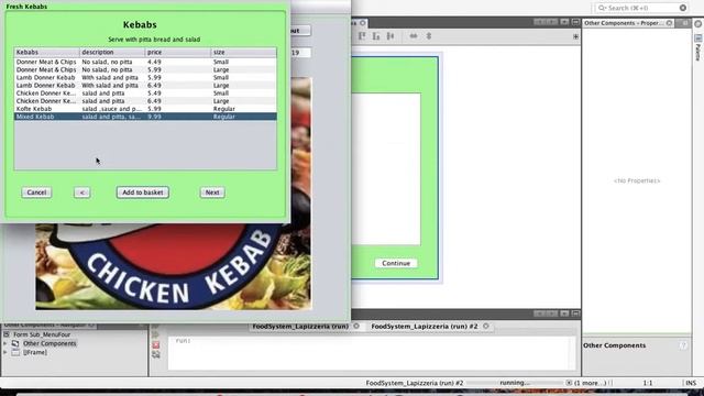 FoodSystem in Java, Swing, NetBeans смотреть онлайн