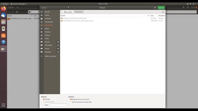 Extract LibreOffice DEB file смотреть онлайн